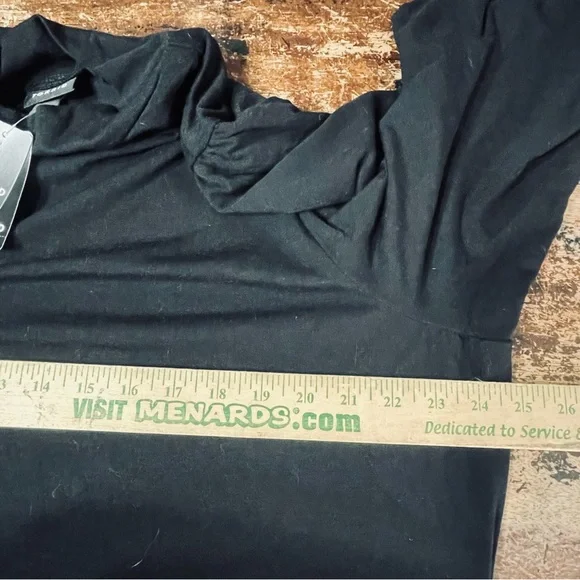 Torrid Mini Jersey Blouson‎ Sleeve Bodycon Dress Size 3X New Black Long Sleeve - Picture 5 of 6